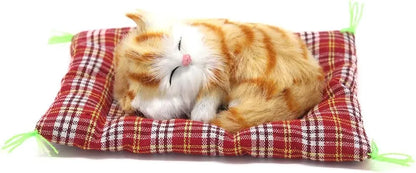 Sleeping Furry Cat For Decorations & Gift