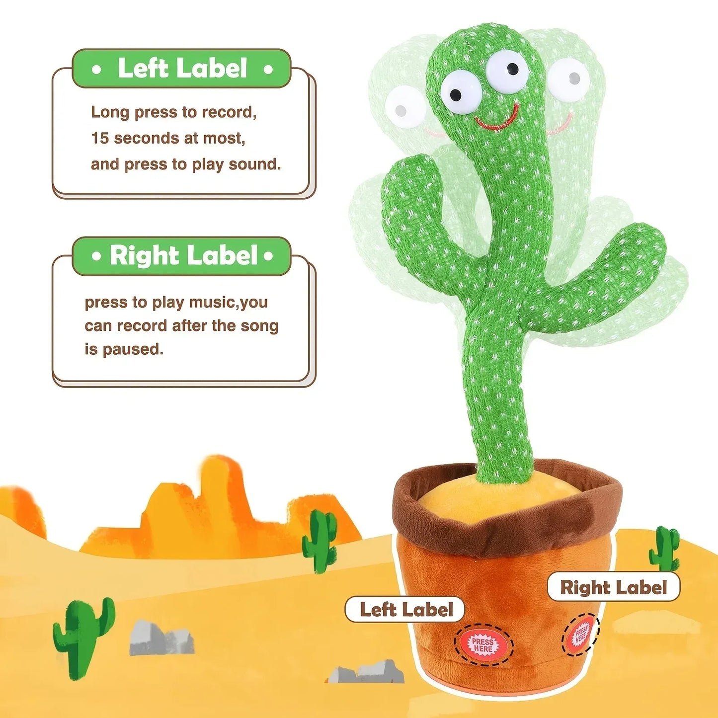 Dancing Cactus Talking Toy